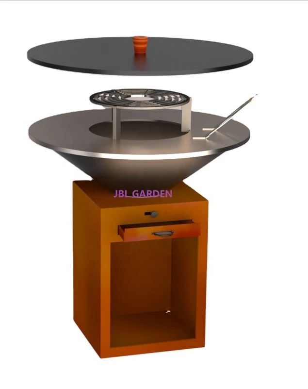 Corten Steel 100 Cm Cooking Grill