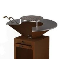 Outdoor Camping Corten Steel Bbq Grills