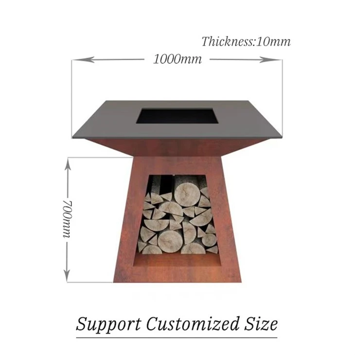 Outdoor Grill Table BBQ Fire Pit