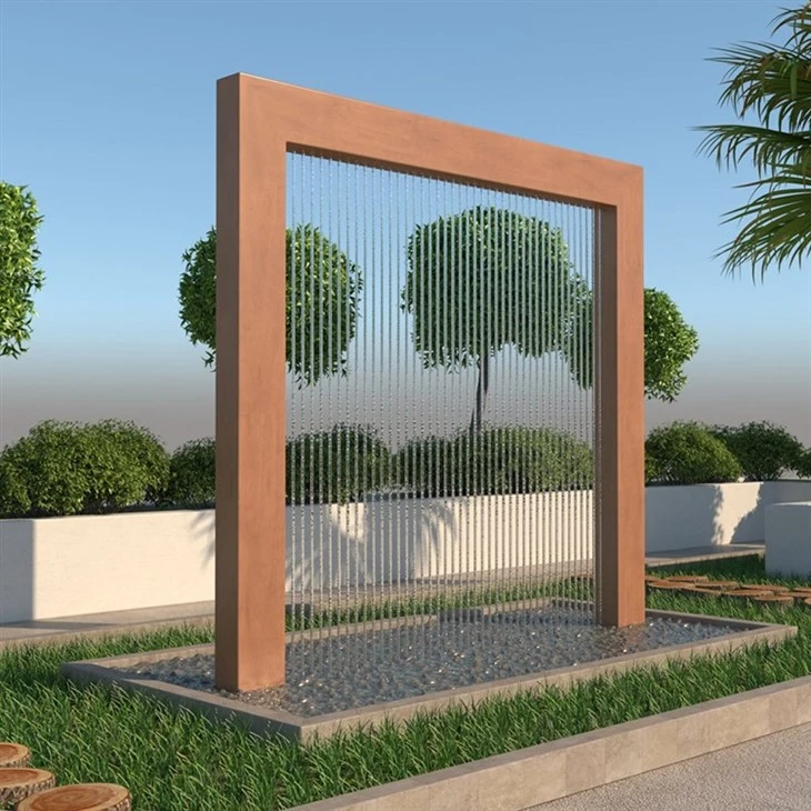 Decorative Garden Corten Steel Water Fountains