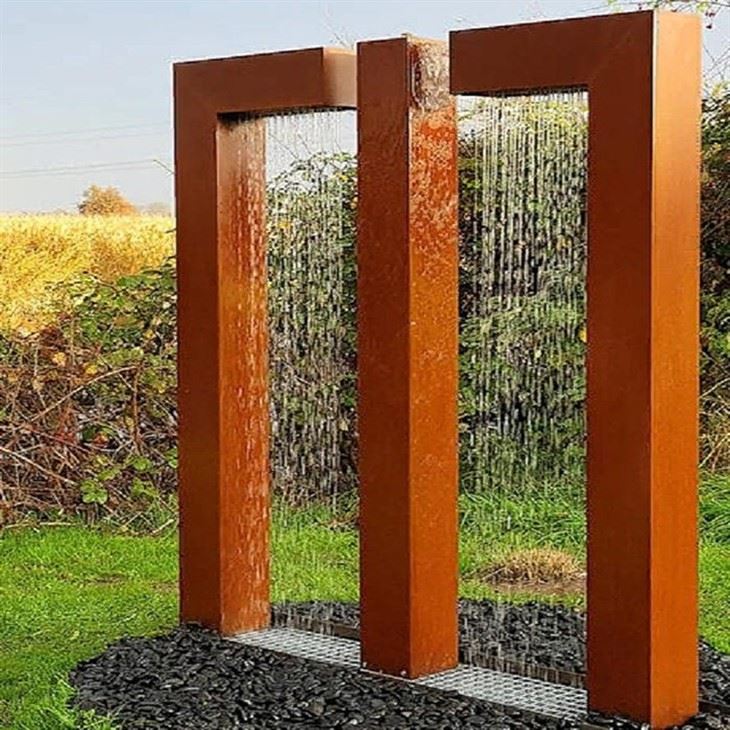 Decorative Garden Corten Steel Water Fountains