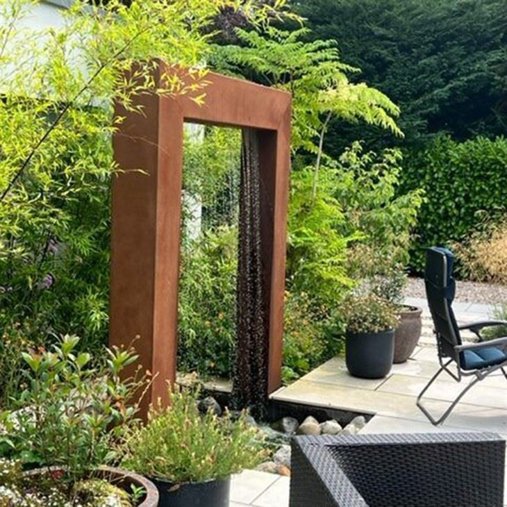 Decorative Garden Corten Steel Water Fountains
